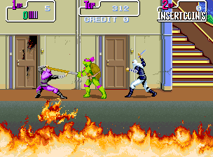 Teenage Mutant Hero Turtles (UK 2 Players, version U) Screenshot
