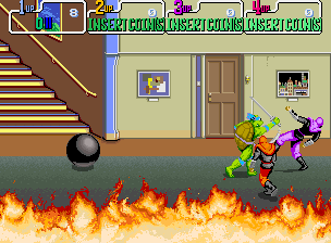 Teenage Mutant Hero Turtles (UK 4 Players, version S) Screenshot
