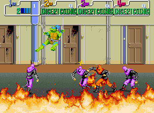 Teenage Mutant Ninja Turtles (US 4 Players, version J) Screenshot
