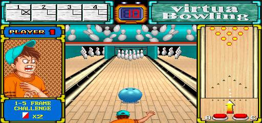 Virtua Bowling (Japan, V100JCM) Screenshot