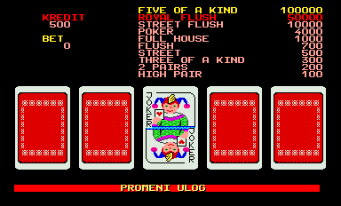 Royal Vegas Joker Card (fast deal, English gfx) Screenshot