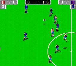 Euro League (Italian hack of Tecmo World Cup '90) Screenshot