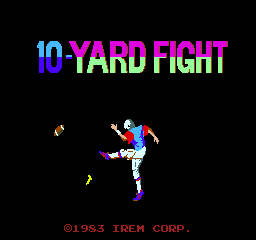 10-Yard Fight (World, set 1) Title Screen