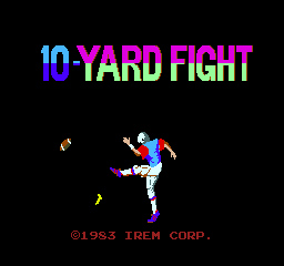 10-Yard Fight (Japan) Title Screen