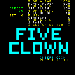 Five Clown (English, set 1) Title Screen