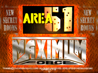 Area 51 / Maximum Force Duo (R3000) Title Screen