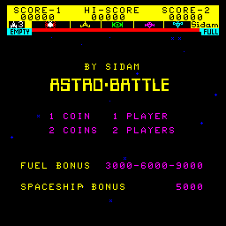 Astro Battle (set 1) Title Screen