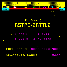 Astro Battle (set 2) Title Screen