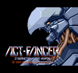 Act-Fancer Cybernetick Hyper Weapon (Japan revision 1) Title Screen