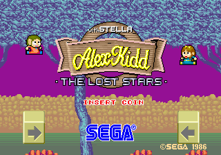 Alex Kidd: The Lost Stars (set 1, FD1089A 317-0021) Title Screen