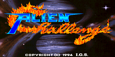 Alien Challenge (World) Title Screen