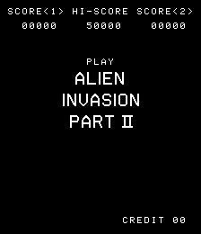Alien Invasion Part II Title Screen