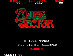 Alien Sector Title Screen