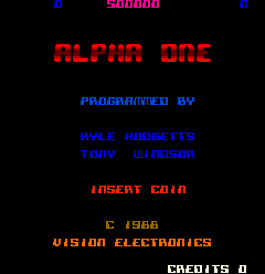 Alpha One (Vision Electronics) Title Screen
