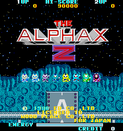 The Alphax Z (Japan) Title Screen