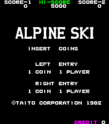 Alpine Ski (set 1) Title Screen