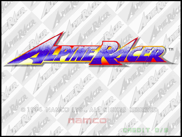 Alpine Racer (Rev. AR2 Ver.C) Title Screen