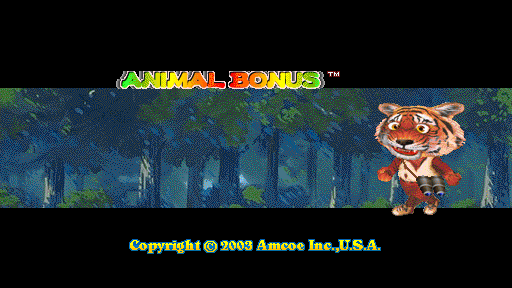 Animal Bonus (Version 1.8E Dual) Title Screen