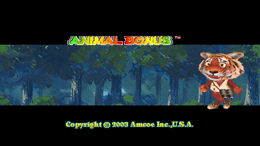 Animal Bonus (Version 1.7R, set 1) Title Screen