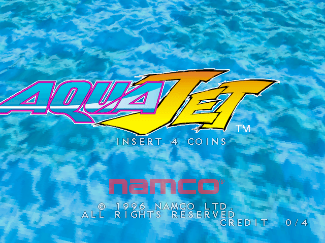 Aqua Jet (Rev. AJ2 Ver.B) Title Screen