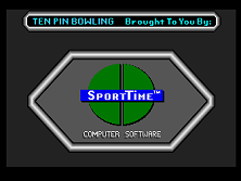 SportTime Bowling (Arcadia, V 2.1) Title Screen