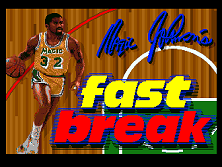 Magic Johnson's Fast Break (Arcadia, V 2.8) Title Screen