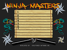 Ninja Mission (Arcadia, set 1, V 2.5) Title Screen