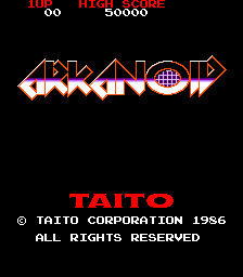 Arkanoid (Japan, newer) Title Screen