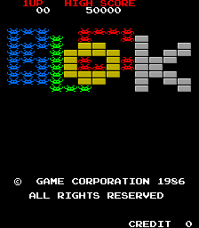 Block (Game Corporation bootleg, set 3) Title Screen