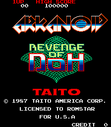 Arkanoid - Revenge of DOH (US) Title Screen