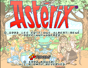 Asterix (ver EAA) Title Screen