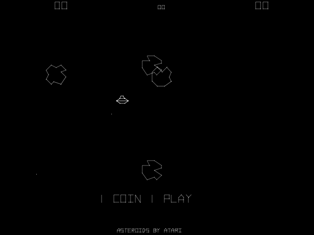Asteroids (rev 1) Title Screen