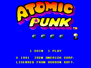 Atomic Punk (US) Title Screen