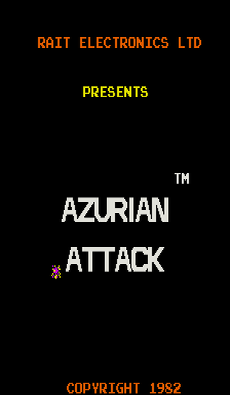 Azurian Attack Title Screen