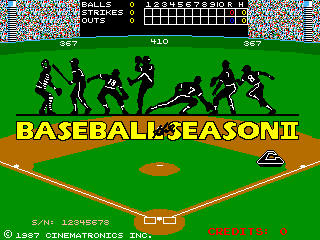 Baseball: The Season II Title Screen