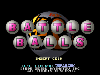 Battle Balls (US) Title Screen