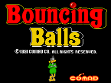 Bouncing Balls Title Screen