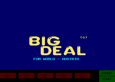Big Deal (Hungarian, set 1) Title Screen