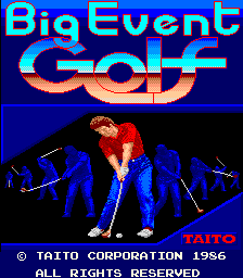 Big Event Golf (Japan) Title Screen