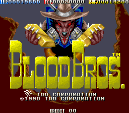 Blood Bros. (set 2) Title Screen