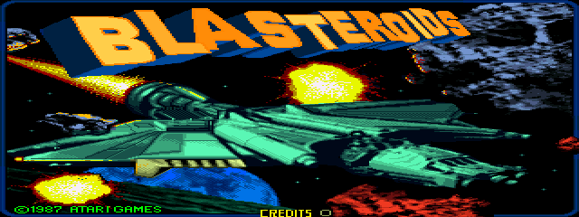 Blasteroids (rev 2) Title Screen