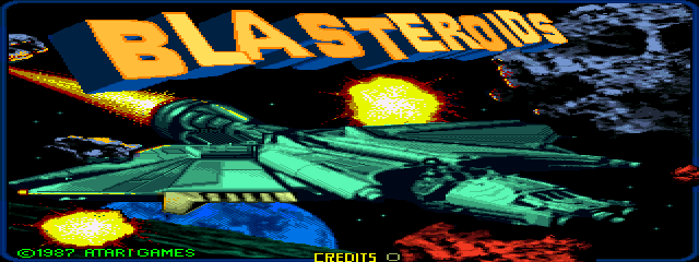 Blasteroids (rev 3) Title Screen