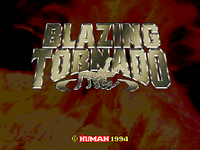 Blazing Tornado Title Screen