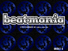 beatmania (ver JA-B) Title Screen