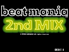 beatmania 2nd MIX (ver JA-B) Title Screen