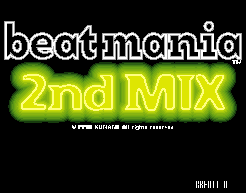beatmania 2nd MIX (ver JA-A) Title Screen
