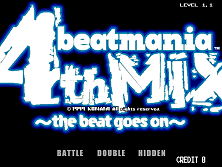 beatmania 4th MIX (ver JA-A) Title Screen