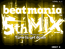beatmania 5th MIX (ver JA-A) Title Screen