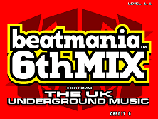 beatmania 6th MIX (ver JA-A) Title Screen