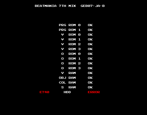 beatmania 7th MIX (ver JA-B) Title Screen